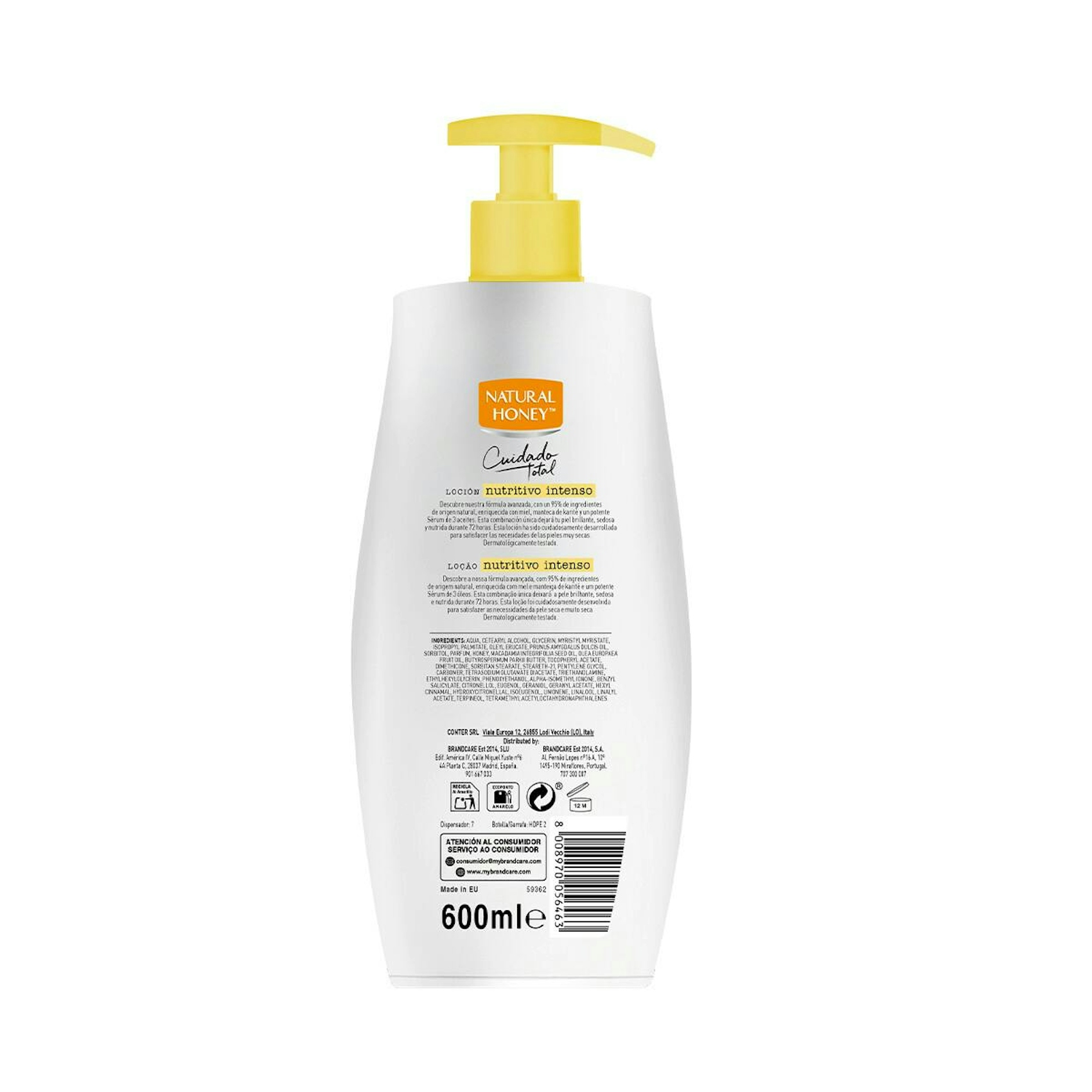 Loción Corporal Nutritivo Intenso Miel Natural Honey 600Ml