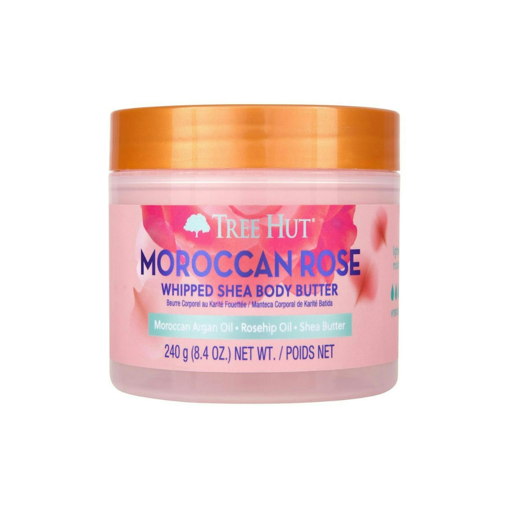 Manteiga Corporal Soufflé Rosa De Marrocos Tree Hut 240Gr 0