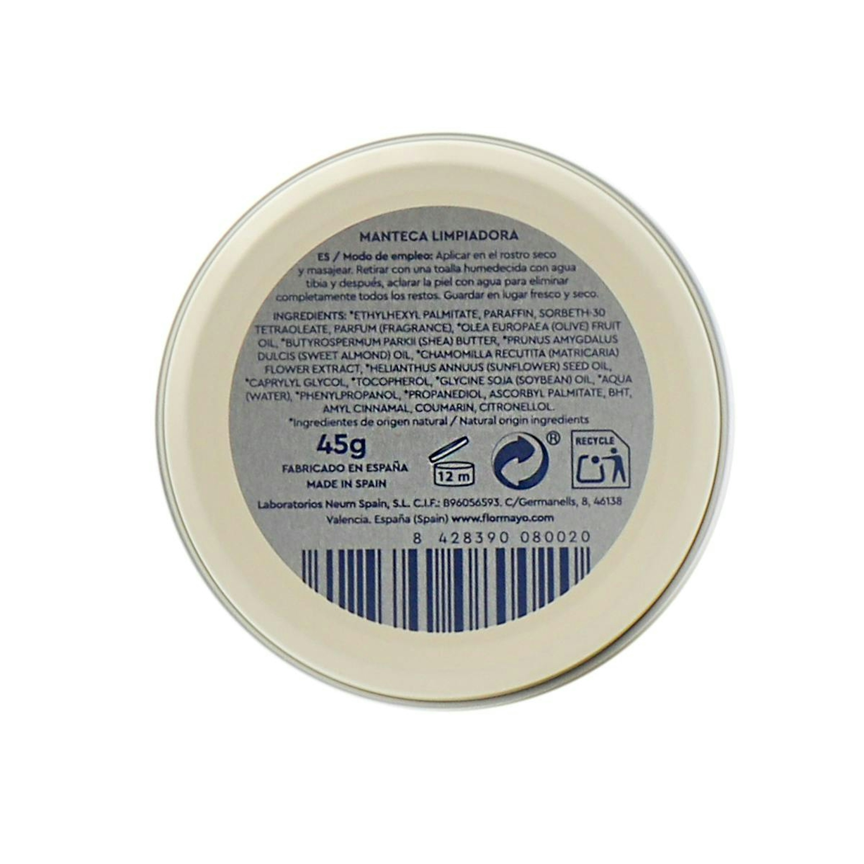 Manteca Desmaquillante Sublime Camomila Flor De Mayo 45G