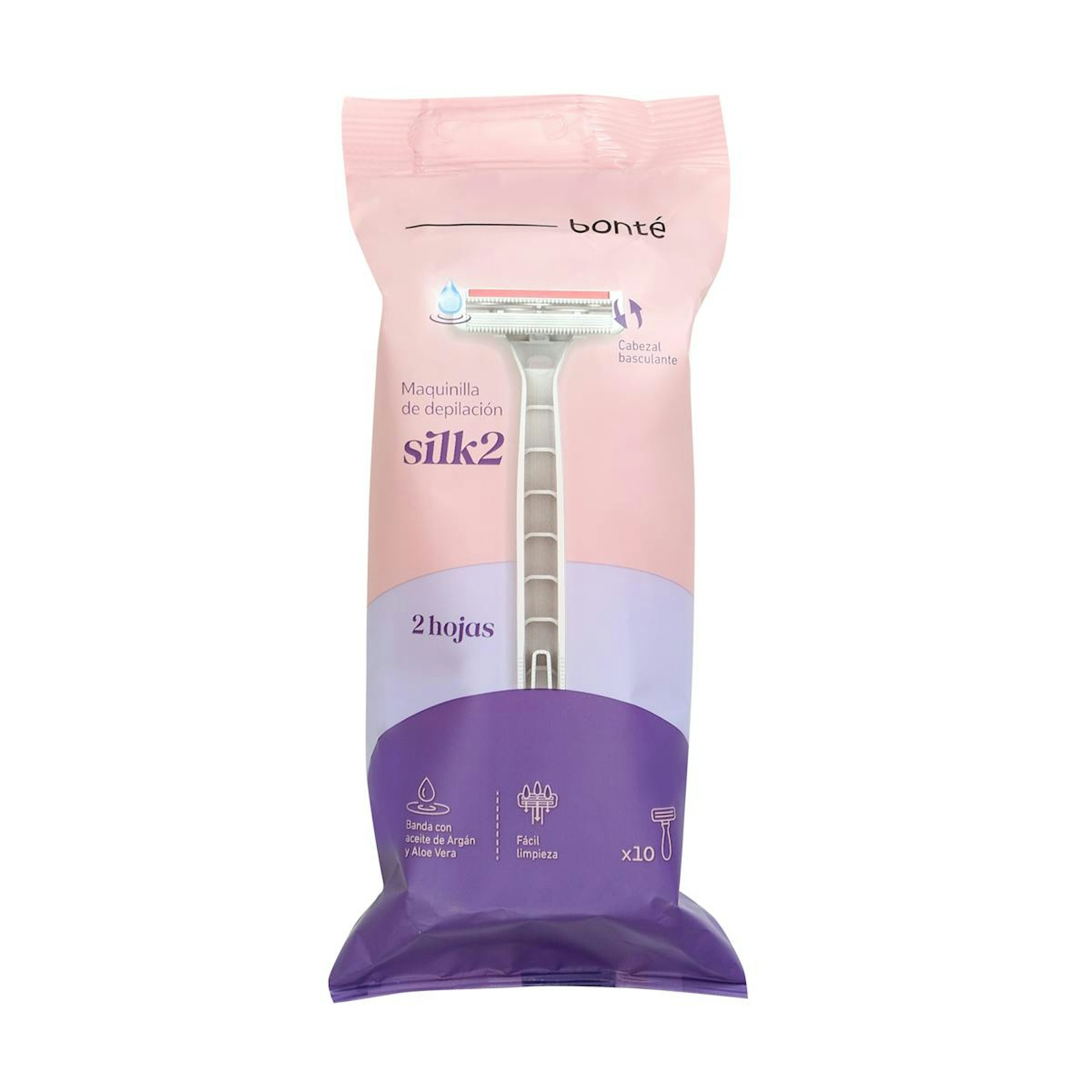 Maquinilla Desechable 2 Hojas Femenina Bonté 10 Uds 0