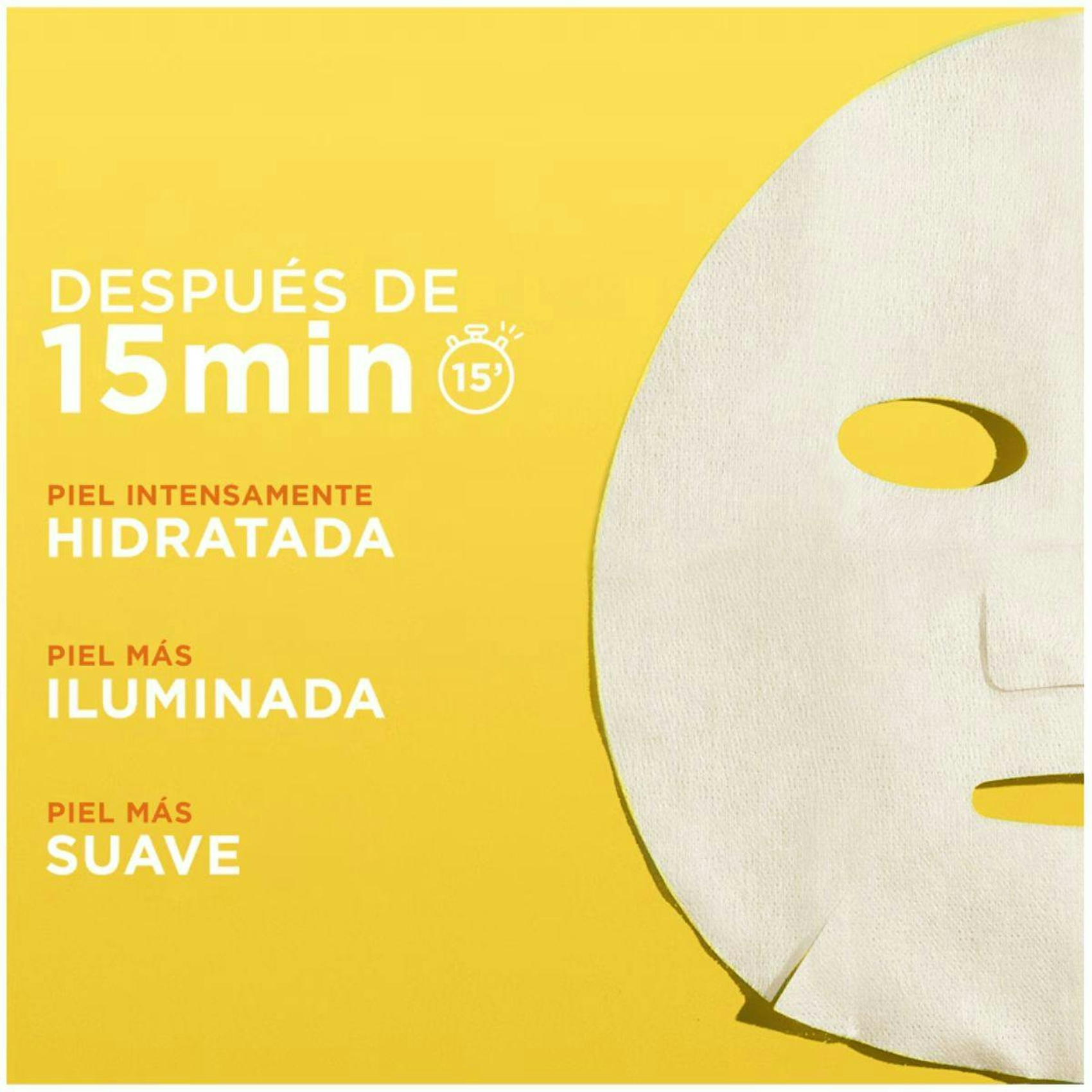 Mascarilla Facial De Tejido Vitamina C Garnier