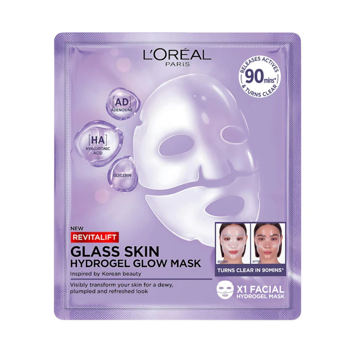 Mascarilla Hidro Gel Revitalift Filler Glass Skin L'Oréal Paris