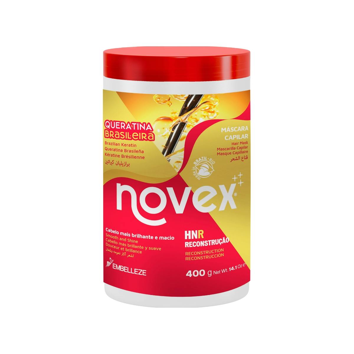 Imagen de Mascarilla Queratina Brasileña Novex 400G