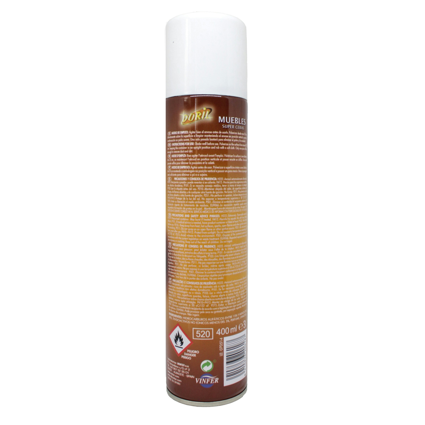 Limpiamuebles Spray Doril 400 Ml