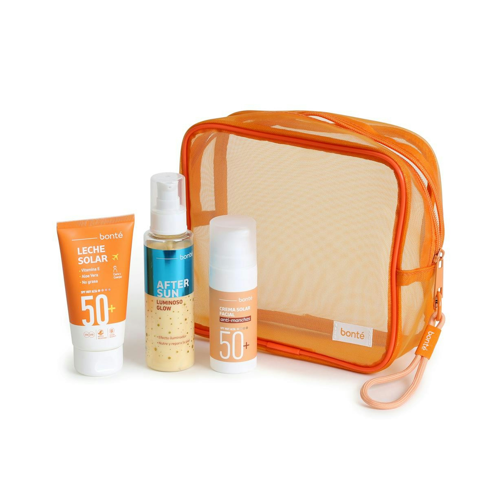 Neceser De Viaje Leche Solar + After Sun + Crema Facial Bonté  0