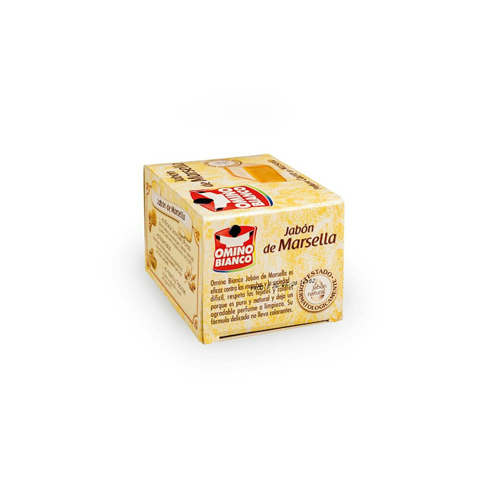Jabón En Pastilla Marsella Omino Bianco 250 Gr