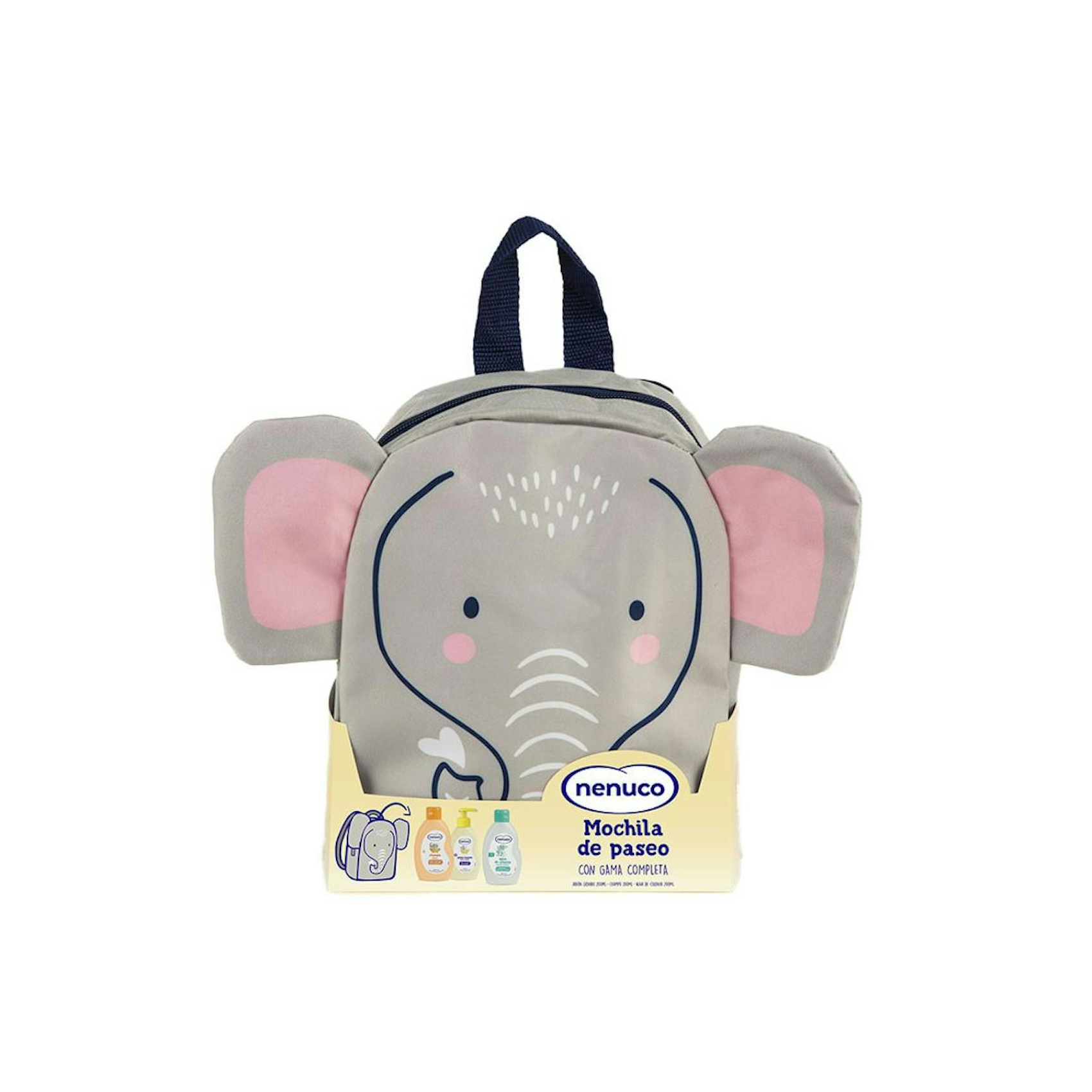Pack Infantil Mochila Elefante Nenuco Colonia + Champú + Jabón 0