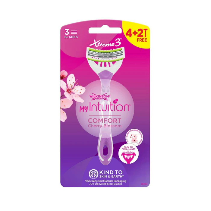 Maquinilla Desechable My Intuition Comfort Cherry Blossom Wilkinson 6 Uds