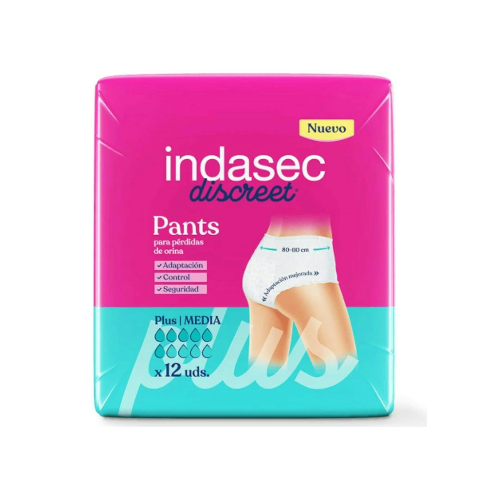 Pants De Incontinencia Discreet Plus Talla Media Indasec 12 Uds Pants De Incontinencia Discreet Plus Talla Media Indasec 12 Uds 0