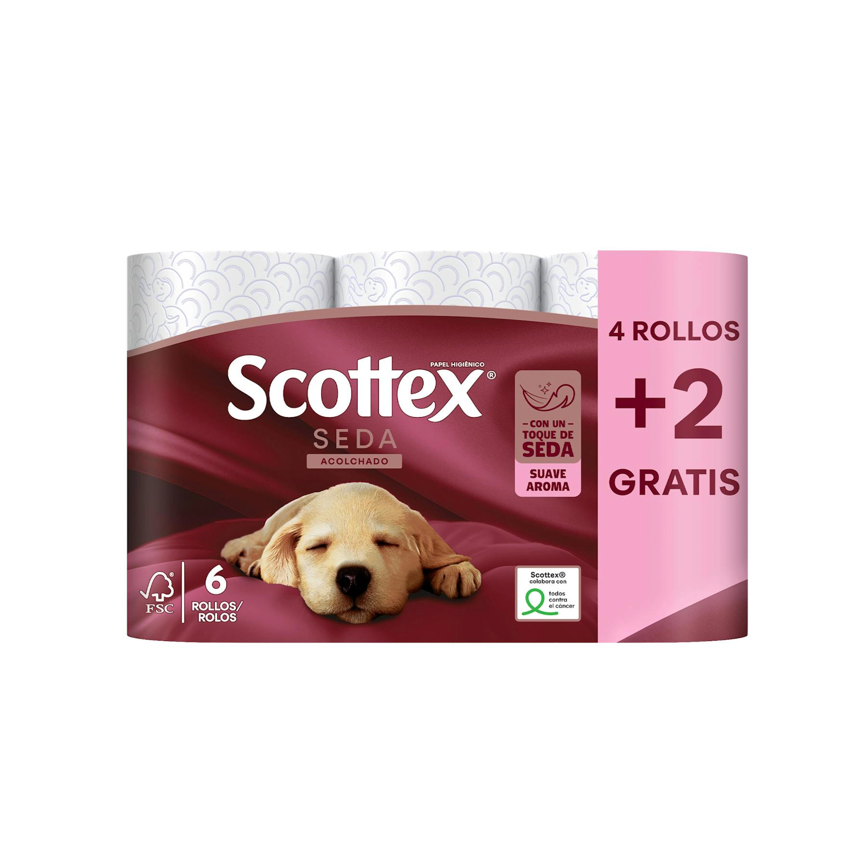 Papel Higiénico Seda Scottex 4+2 Uds 0