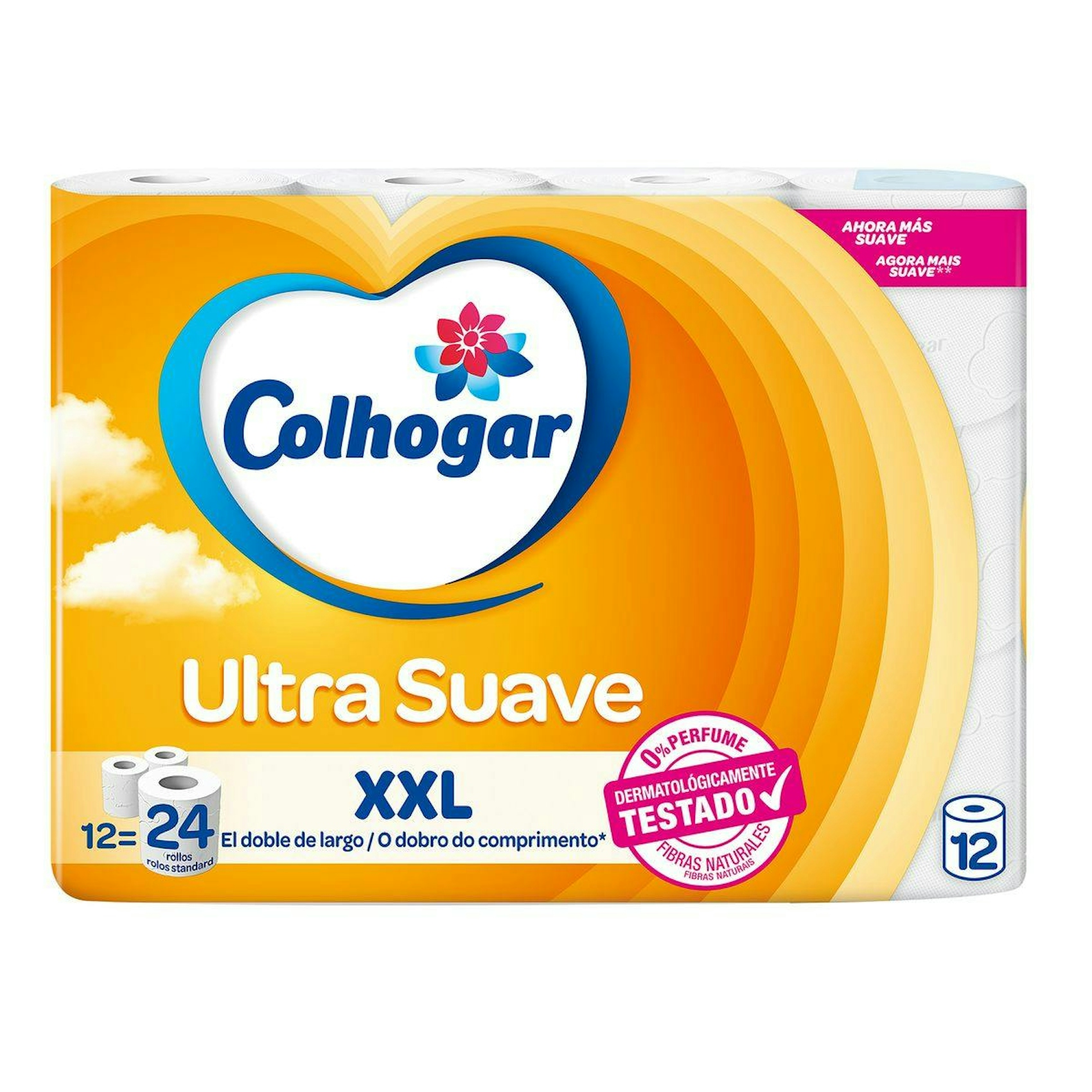 Papel Higiénico XXL Ultra Suave Colhogar 12 Uds 0