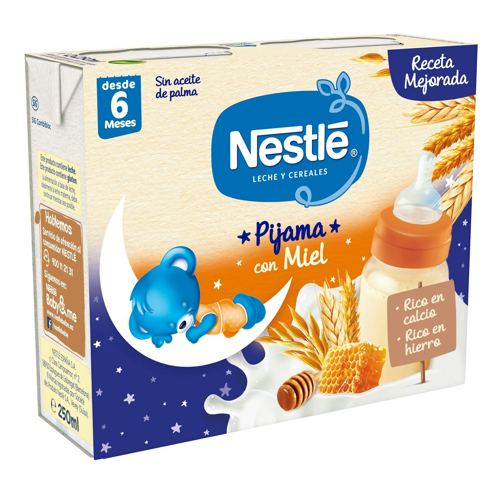 Papilla 8 Cereales Con Miel Nestlé 500Ml 0