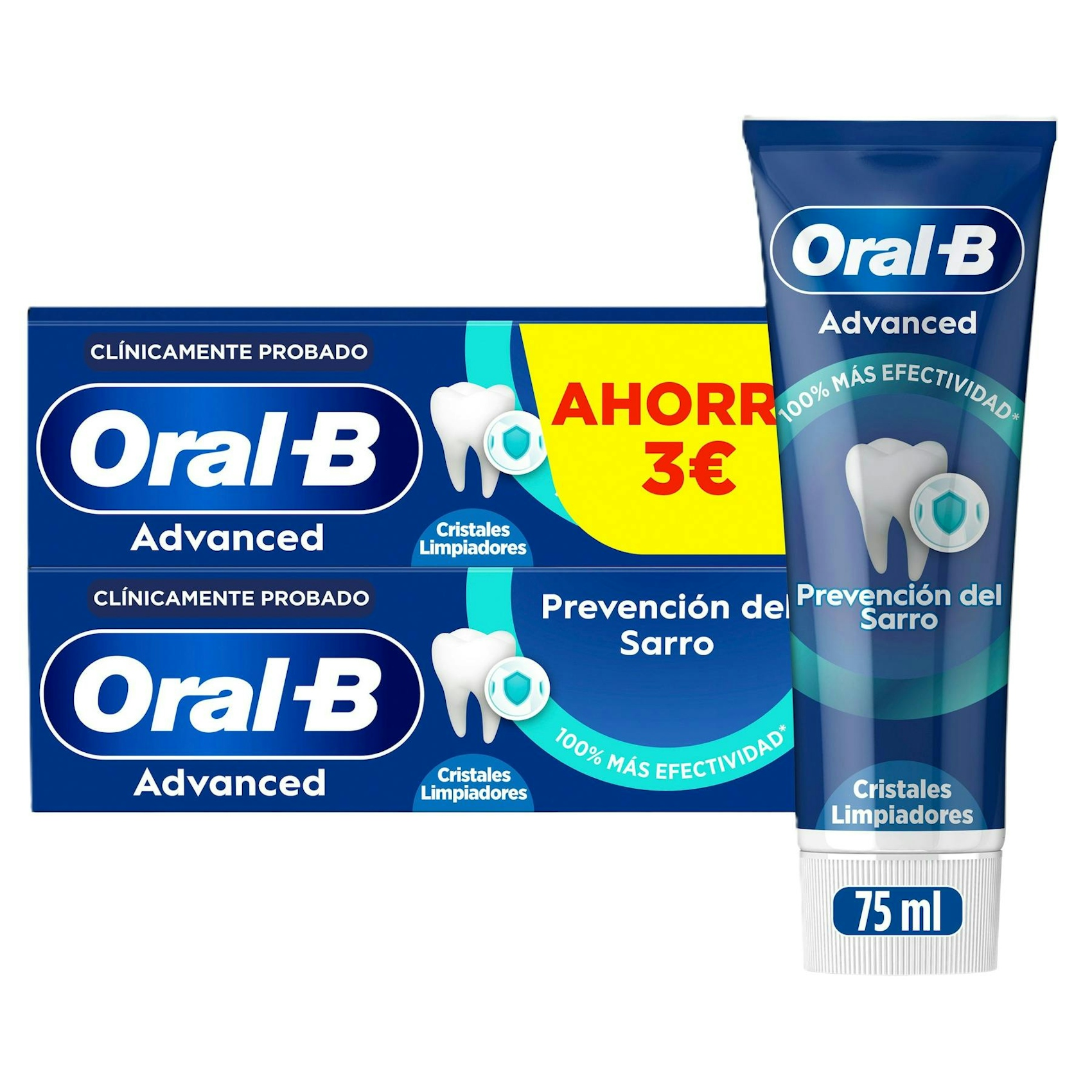 Pasta De Dentes Advanced Prevenção Tártaro Oral-B 2x75Ml