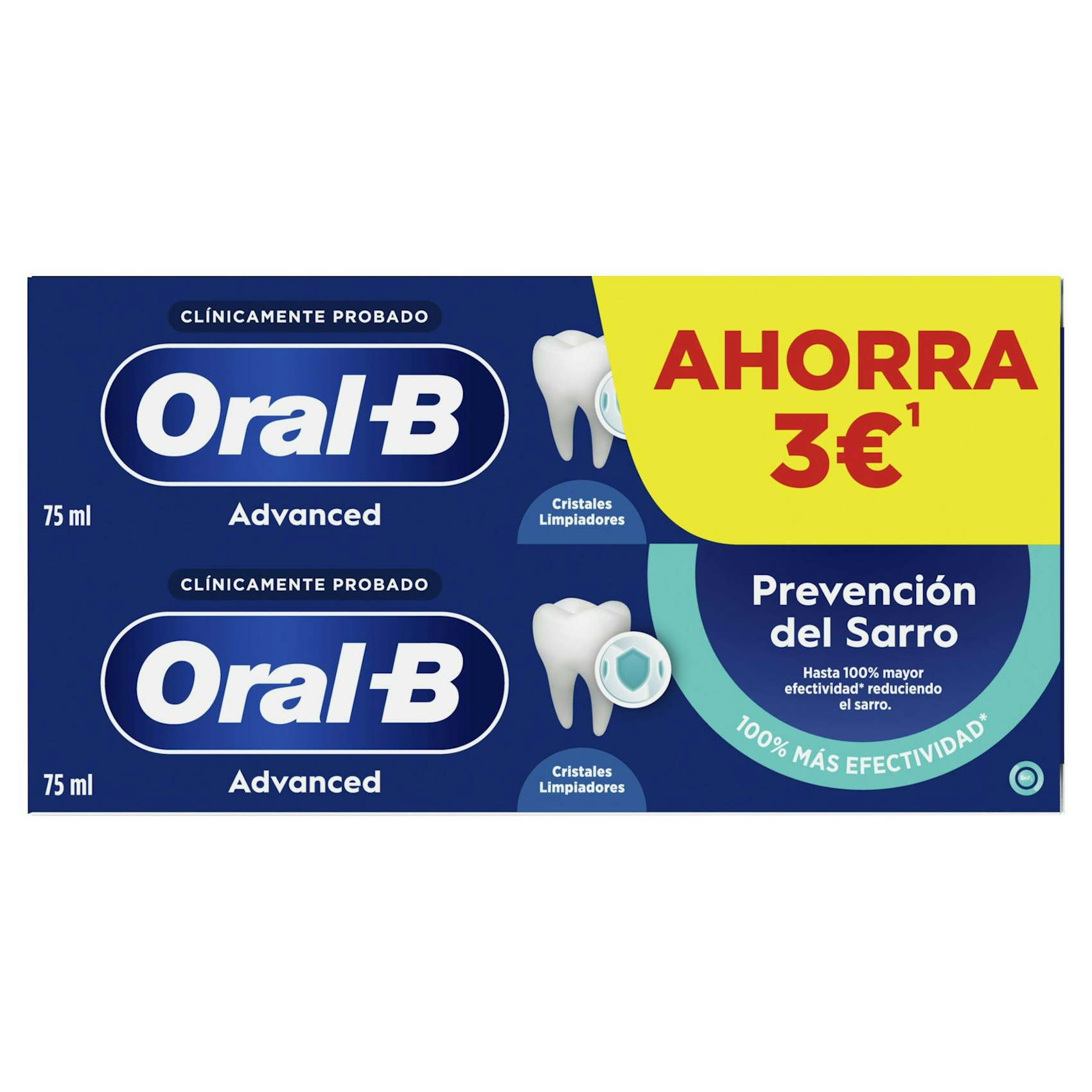 Pasta De Dentes Advanced Prevenção Tártaro Oral-B 2x75Ml