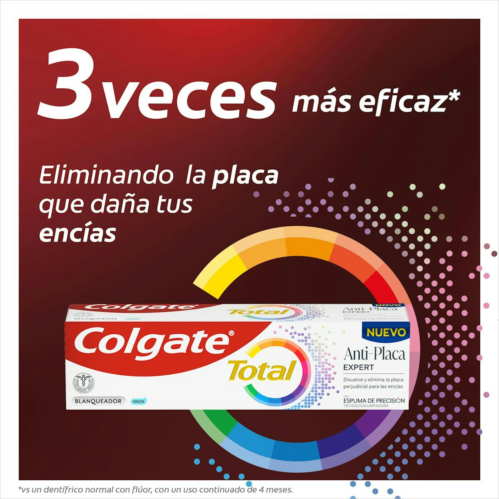 Pasta De Dientes Anti-Placa Expert Blanqueadora Colgate Total Plaque 75Ml