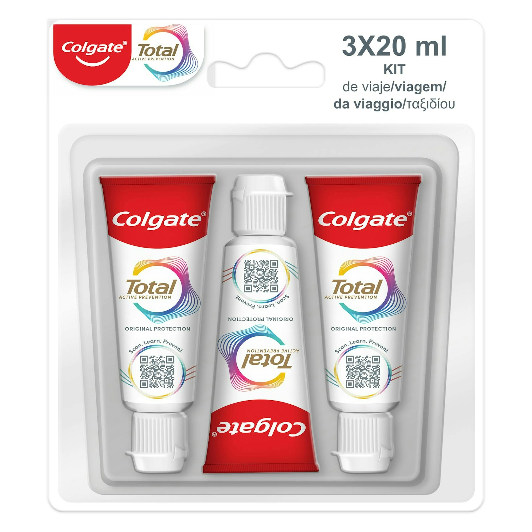 Pasta De Dentes Original Colgate Total 3x20Ml 0