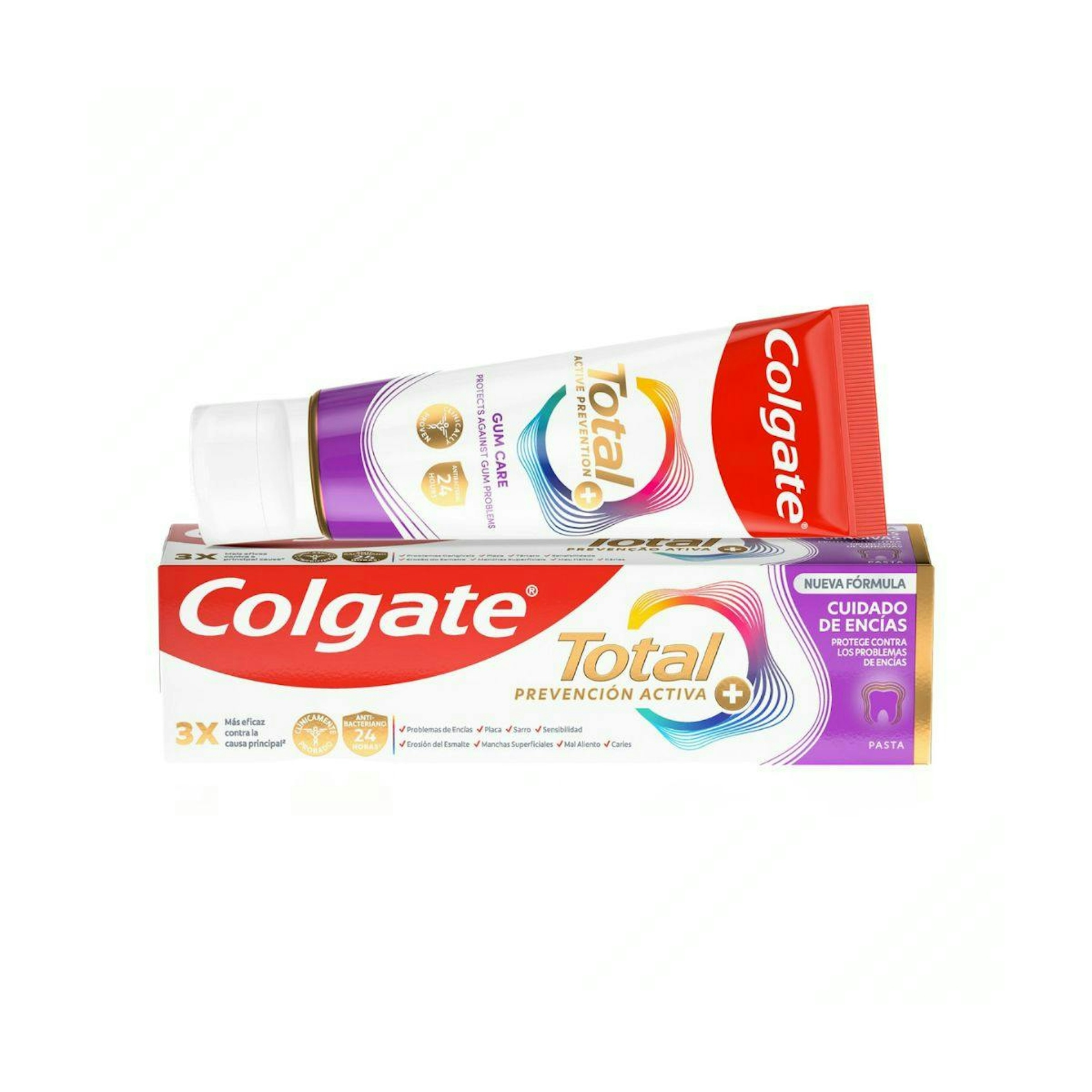 Pasta de Dientes Prevención Activa + Cuidado de Encías Colgate Total 75Ml