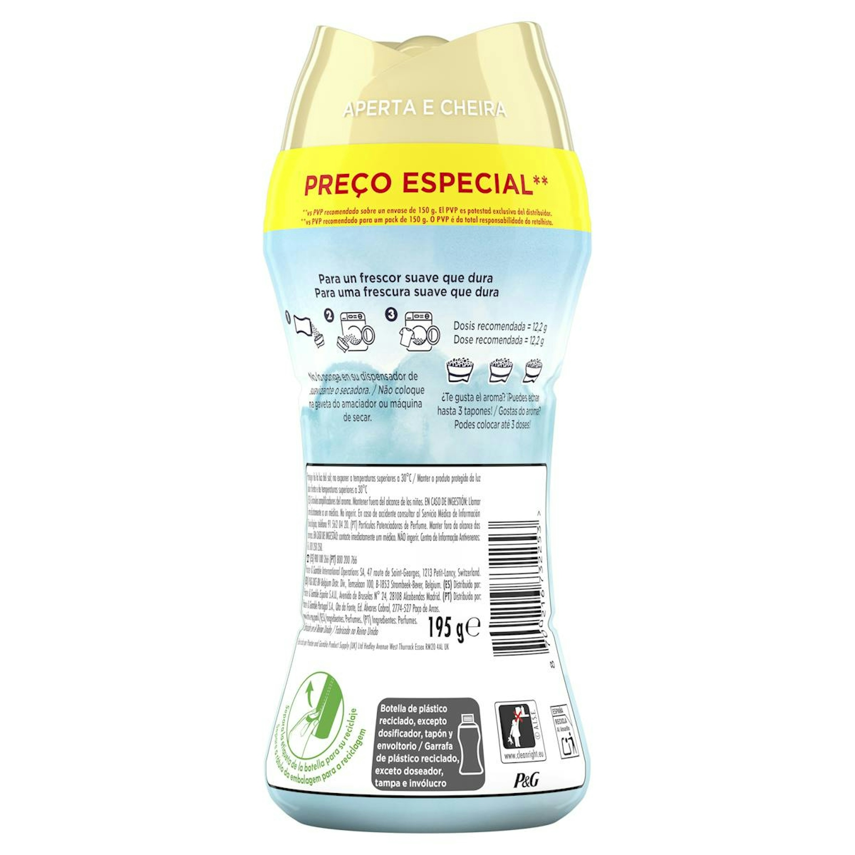 Perlas Perfumadas Frescor De Algodón Lenor 195 Gr