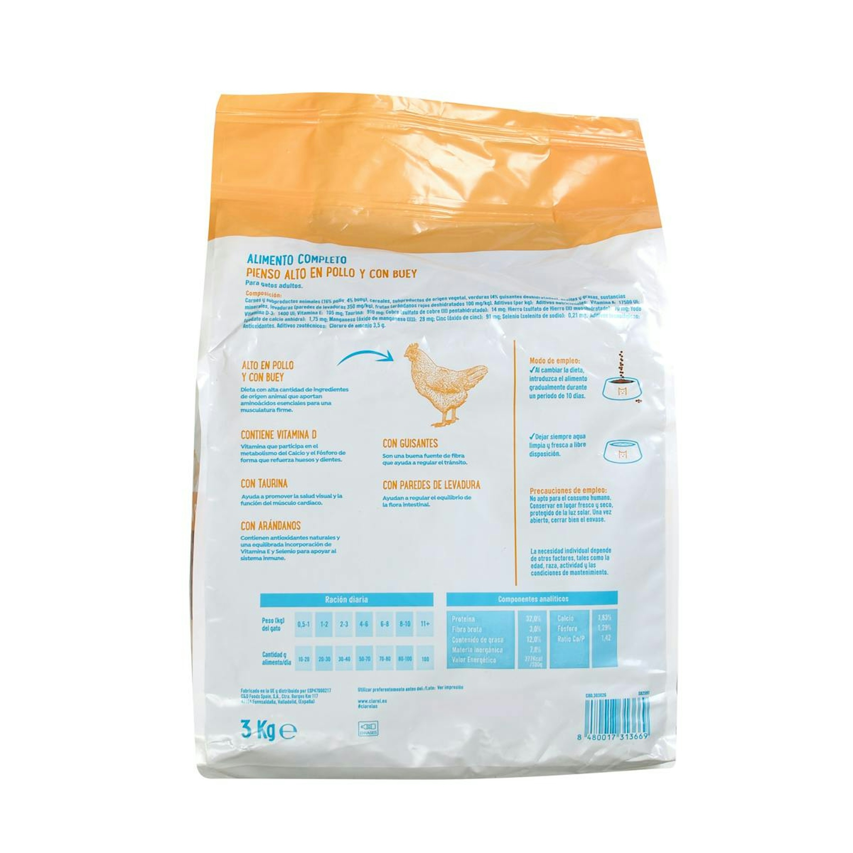 Pienso Gatos Adultos Pollo AS 3 Kg