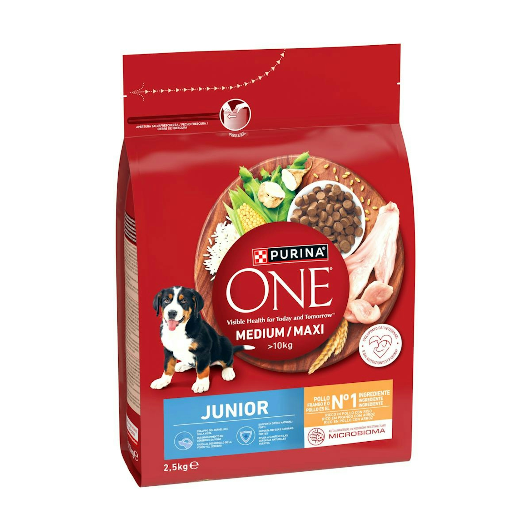 Pienso Perros Medio/Maxi Junior Pollo Purina One 2.5Kg 0