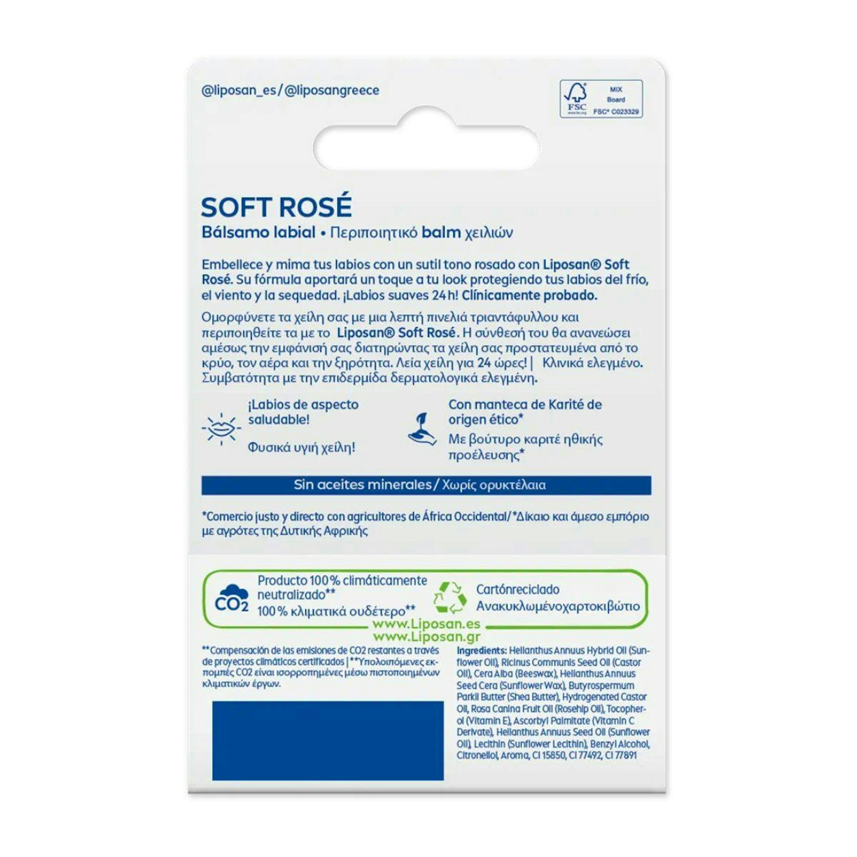 Bálsamo Labial Soft Rose Liposan