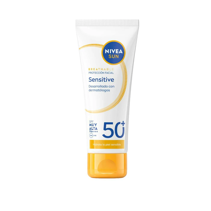 Protector Solar Facial Sensitive Transpirable SPF50+ Nivea 40Ml