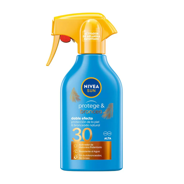 Protector Solar Spray Protege & Broncea SPF30 Nivea 250Ml