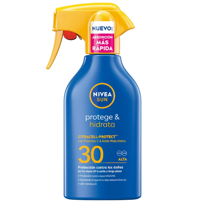 Protector Solar Spray Protege & Hidrata SPF30 Nivea 250Ml