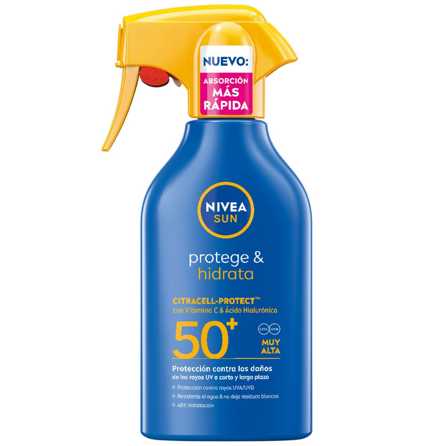 Protector Solar Spray Protege & Hidrata SPF50+ Nivea 250Ml Protector Solar Spray Protege & Hidrata SPF50+ Nivea 250Ml 0