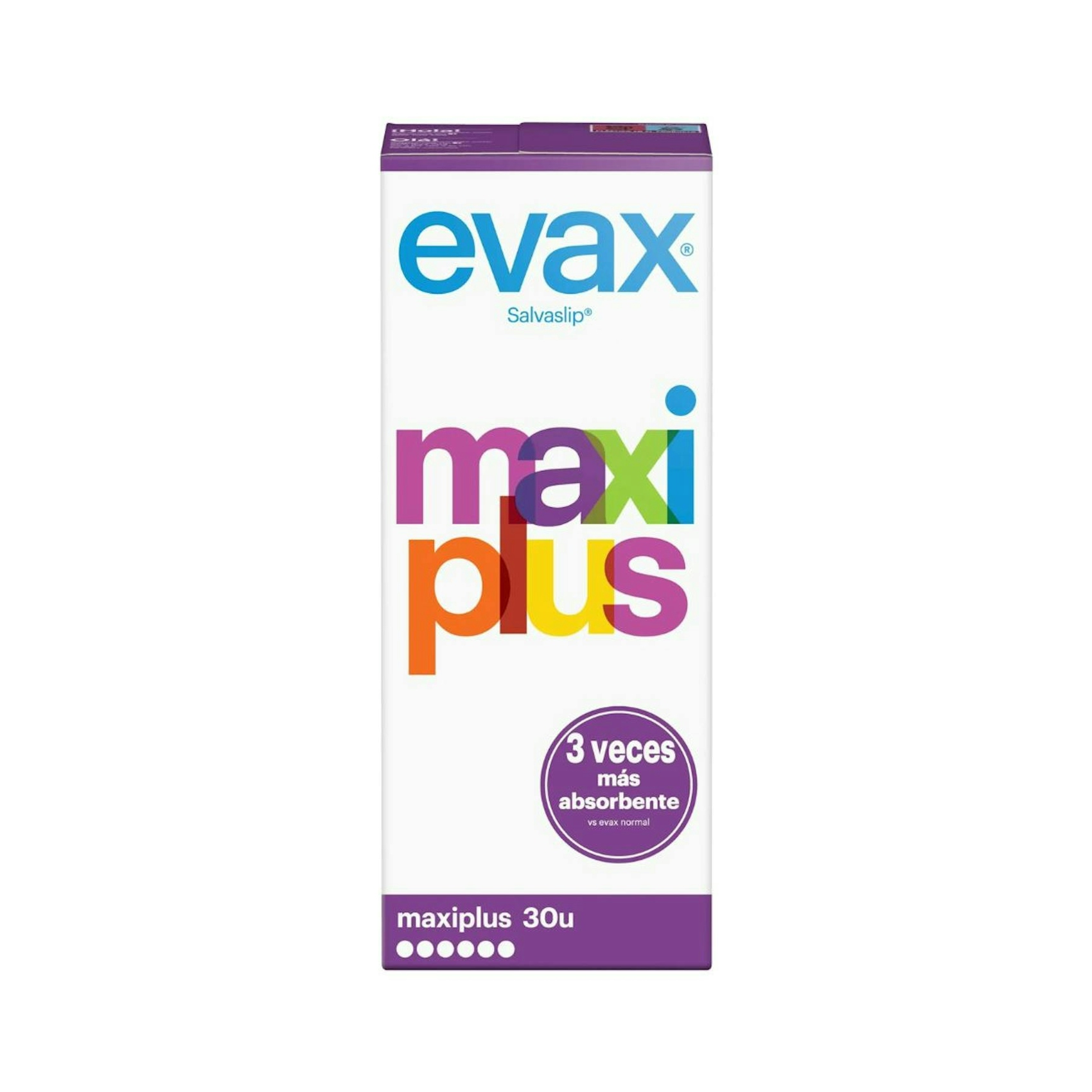 Pensos Diários Maxi Plus Evax 30 unid. 0