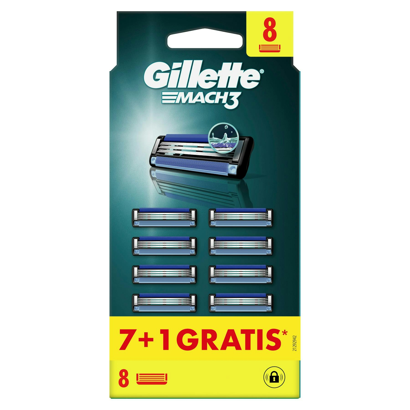 Recambios Máquina Mach 3 Gillette 7+1 Uds Recambios Máquina Mach 3 Gillette 7+1 Uds 0
