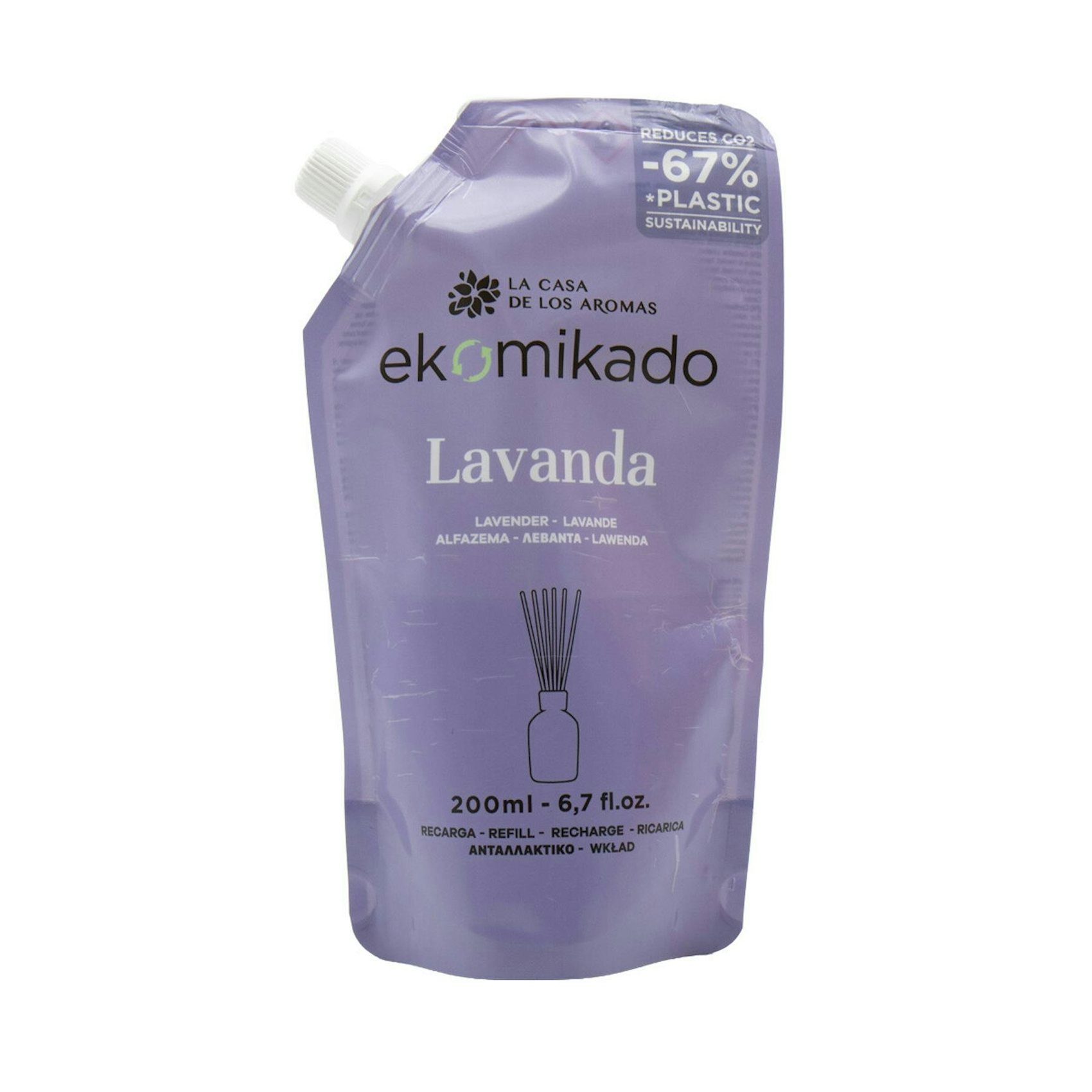 Recarga Ambientador Ekomikado Lavanda La Casa De Los Aromas 200 Ml Recarga Ambientador Ekomikado Lavanda La Casa De Los Aromas 200 Ml 0