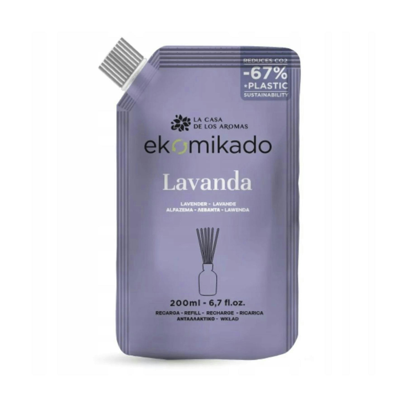 Recarga Ambientador Ekomikado Lavanda La Casa De Los Aromas 200 Ml Recarga Ambientador Ekomikado Lavanda La Casa De Los Aromas 200 Ml 0