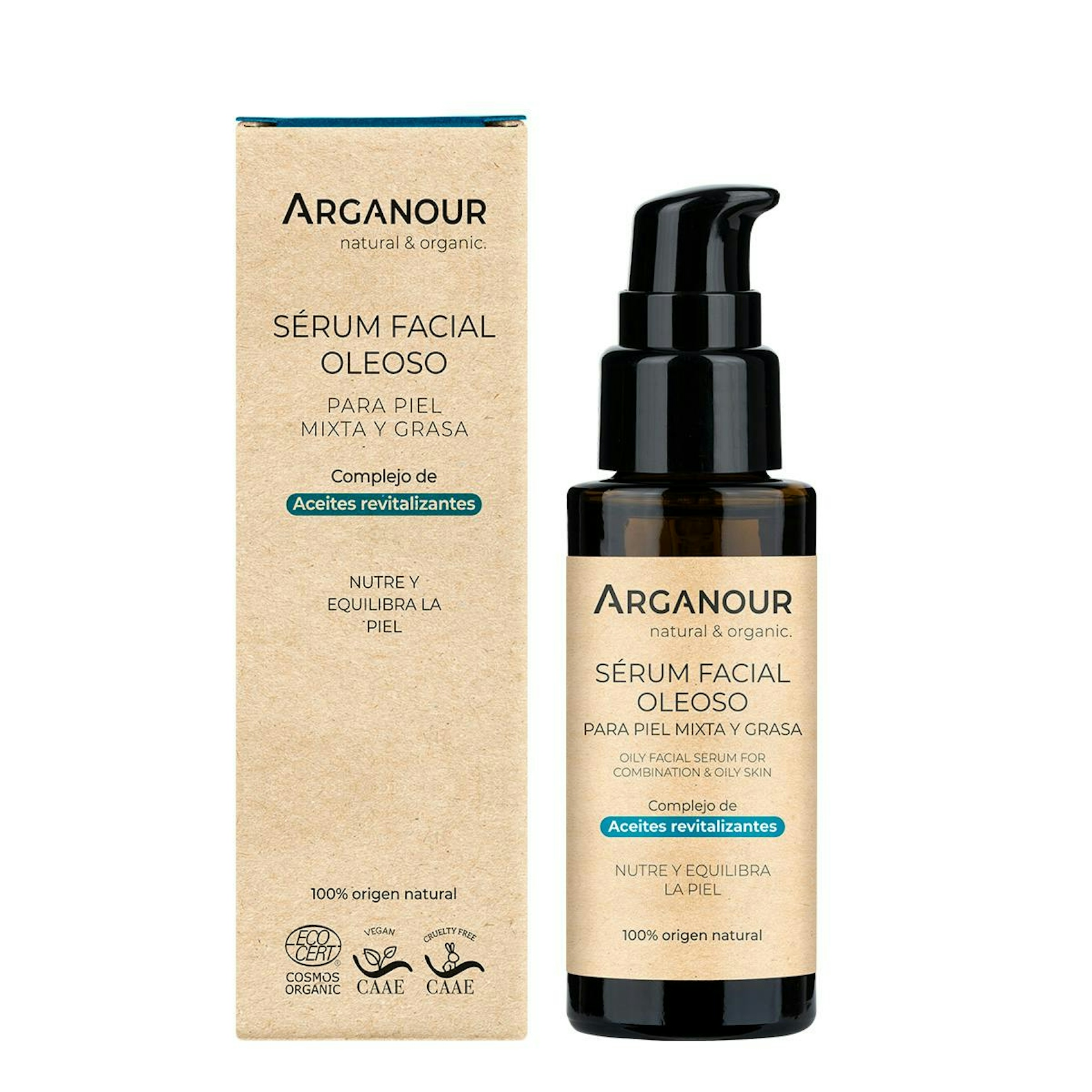 Sérum Facial Oleoso Piel Grasa/Mixta Arganour 50Ml 0