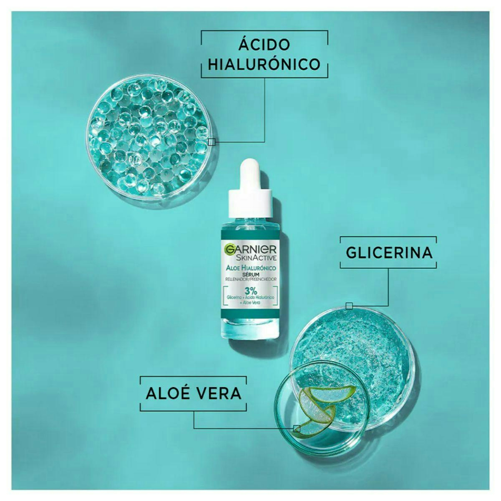 Sérum Hidratante Rellenador Aloe Hialurónico Garnier 30Ml