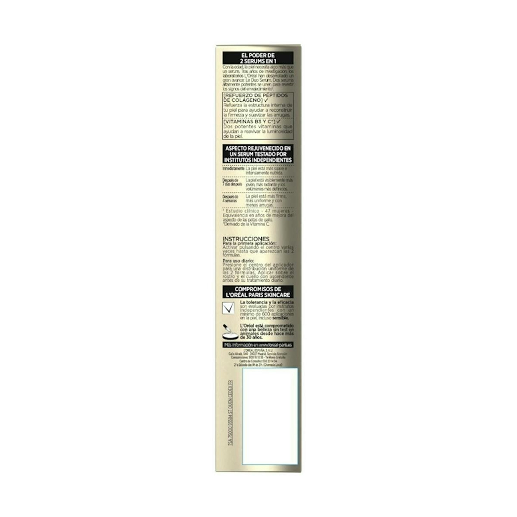 Sérum Le Duo Age Perfect L'Oréal Paris 30Ml