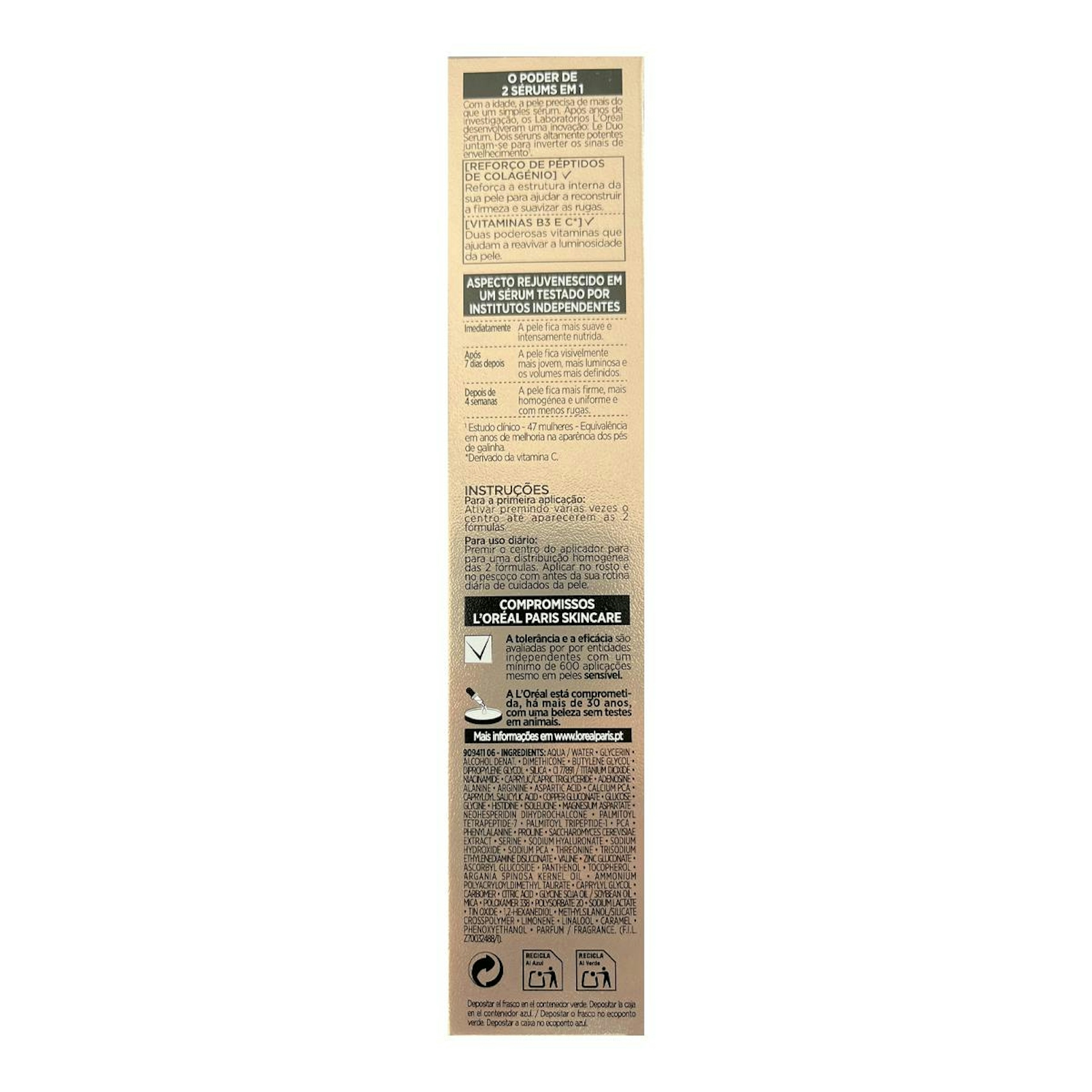 Sérum Le Duo Age Perfect L'Oréal Paris 30Ml
