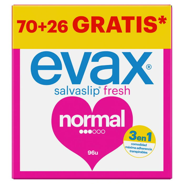 Protegeslips Fresh Normal Evax 96 Uds
