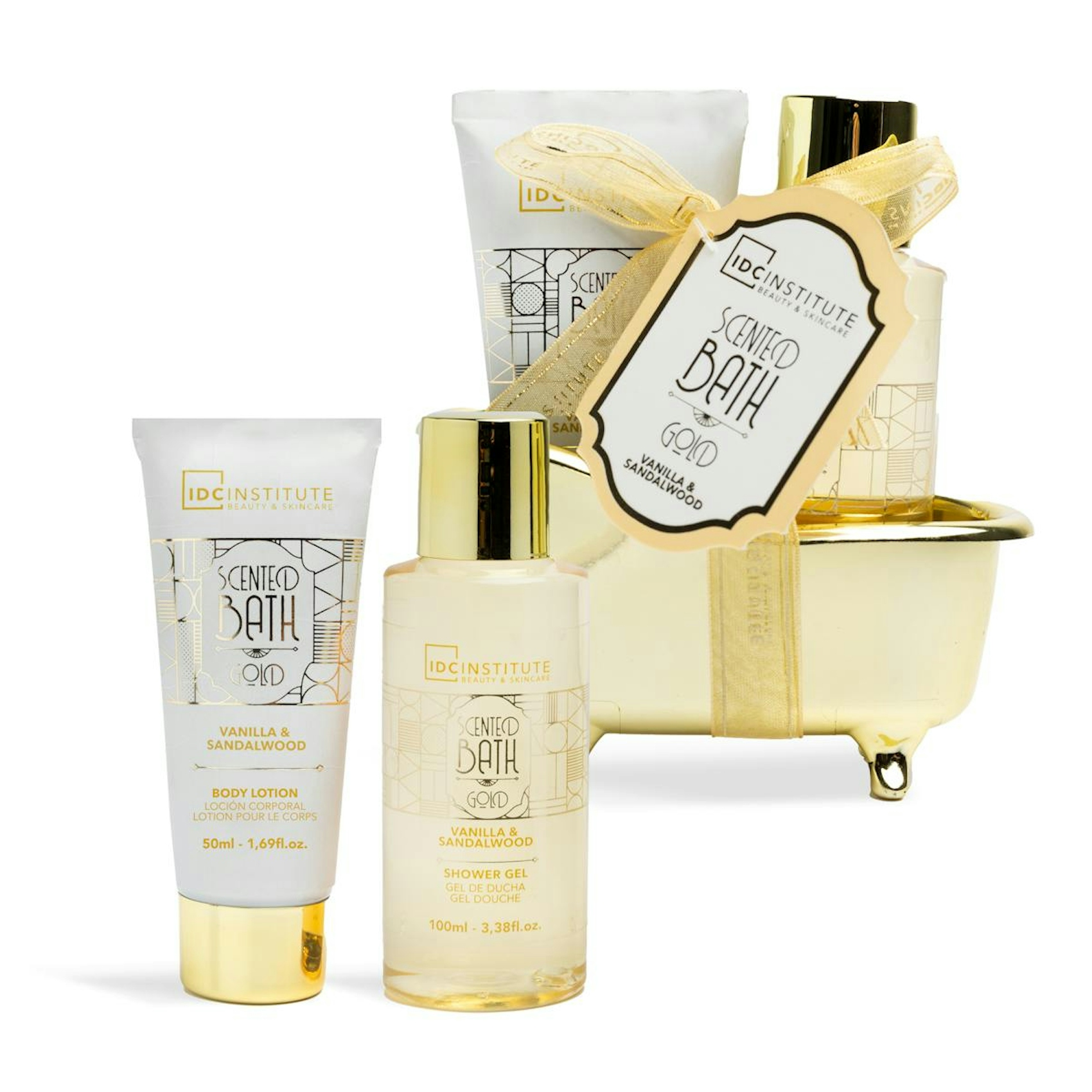 Set De Baño Scented Gold Mini IDC Institute