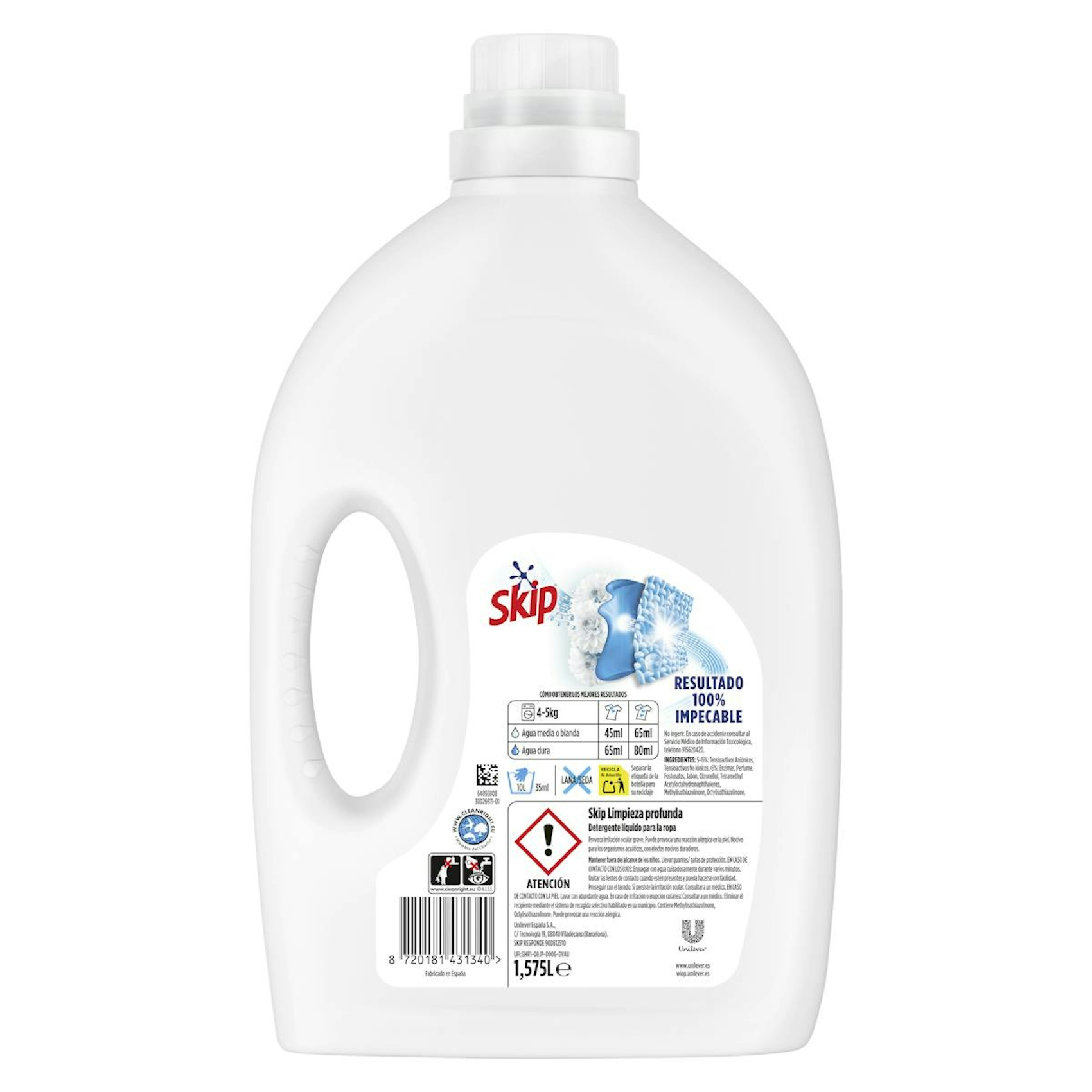 Detergente Líquido Limpieza Profunda Skip 35 Lv