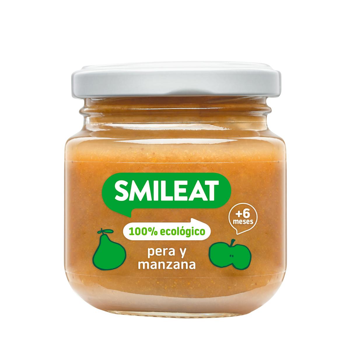 Imagen de Tarrito Pera Y Manzana Smileat 130Gr