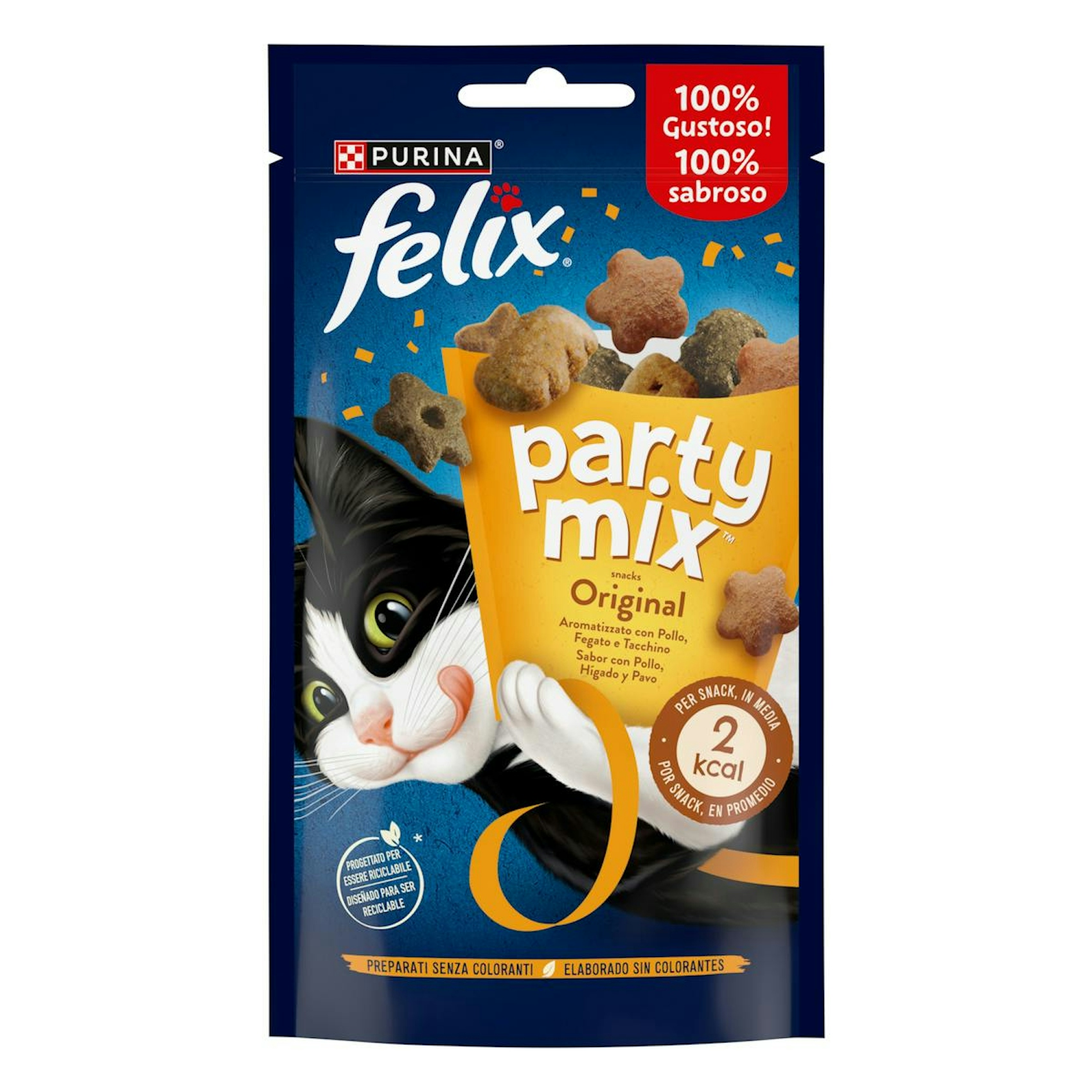 Snack Gatos Party Mix Original Felix 60Gr 0