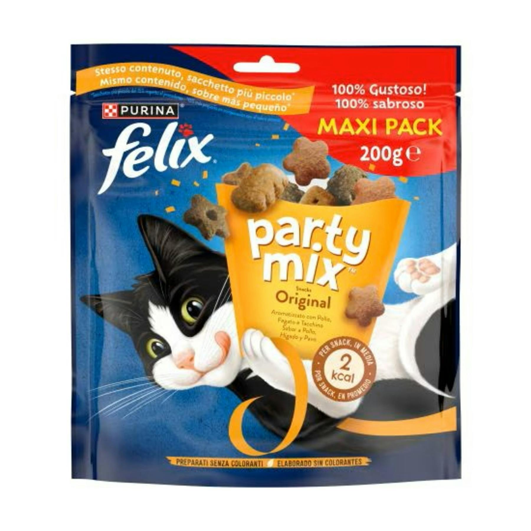 Imagen de Snack Gatos Party Mix Original Maxi Pack Felix 200Gr