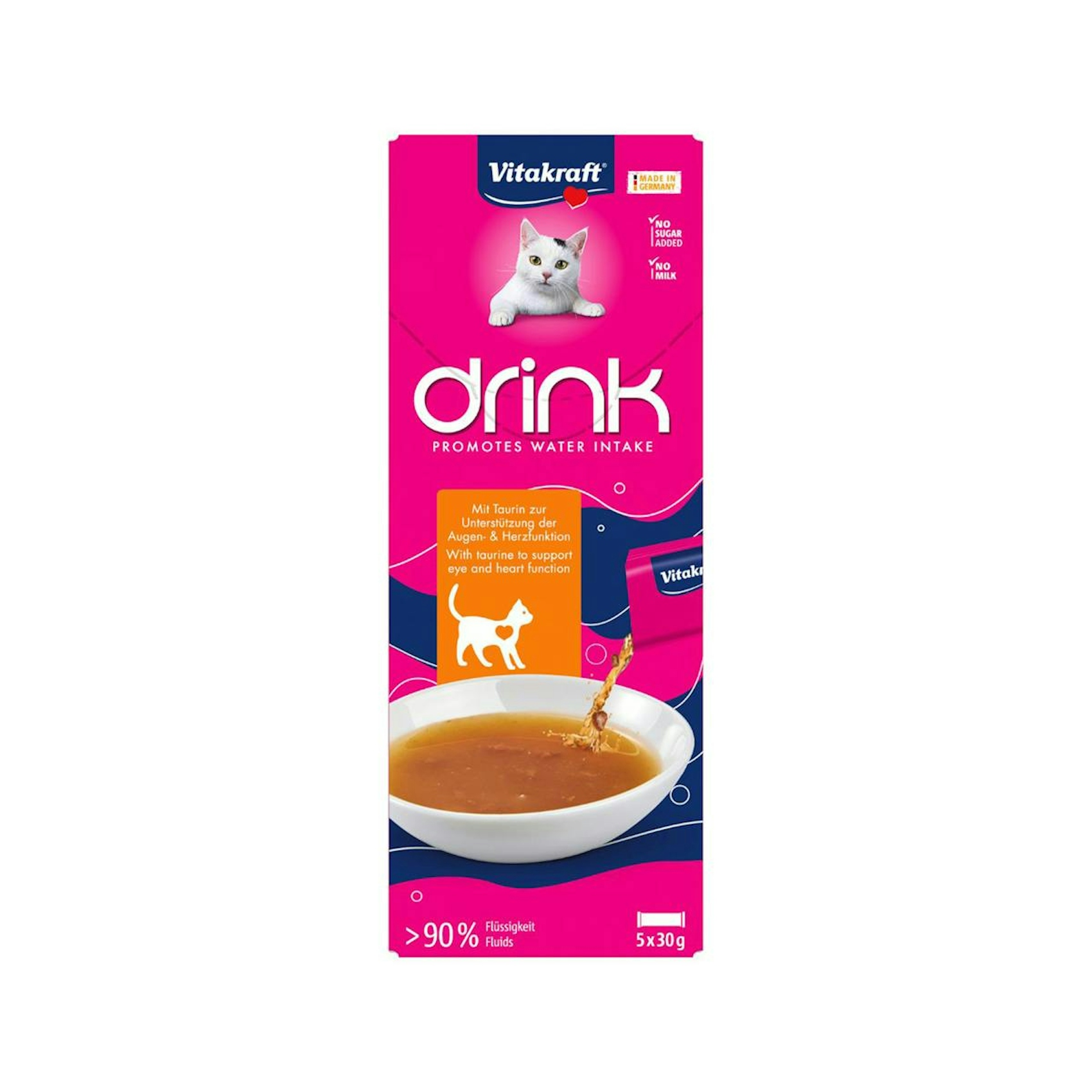 Snack Líquido Gatos Pollo Vitakraft 5x30G 0