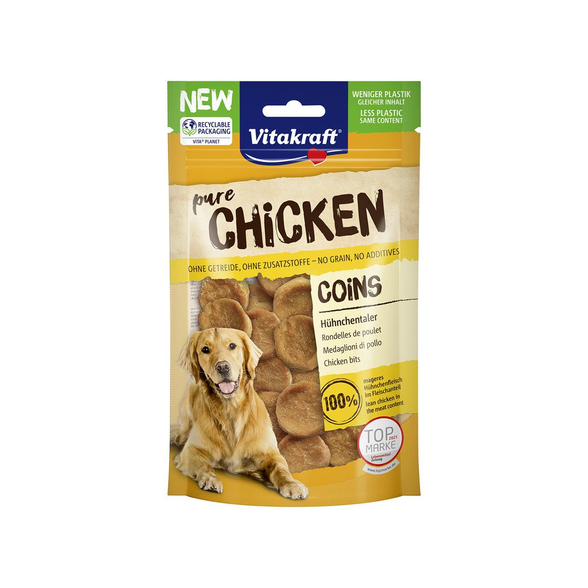 Imagen de Snack Monedas De Pollo Vitakraft 80Gr