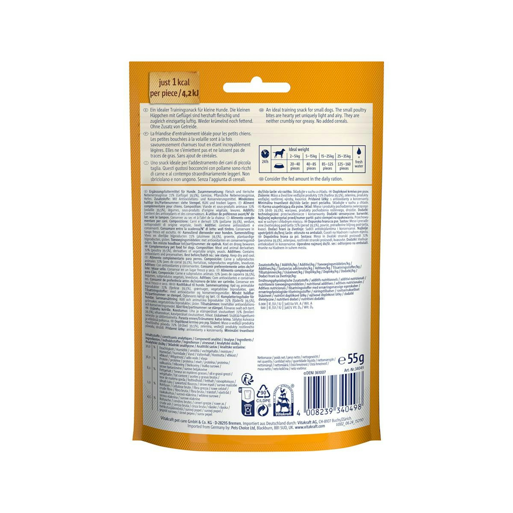 Snack Perros Boony Bits Vitakraft 55 G