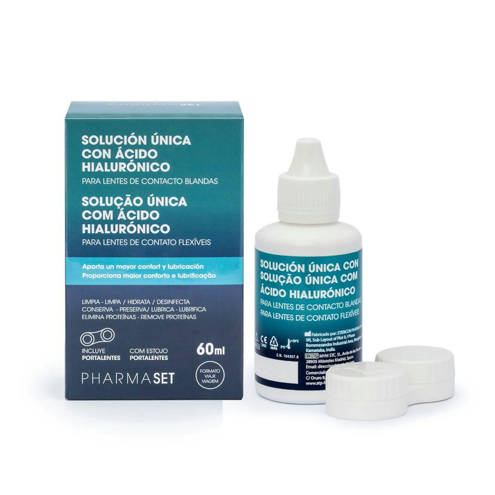 Solución Única Lentillas Ácido Hialurónico Pharmaset 60Ml 0