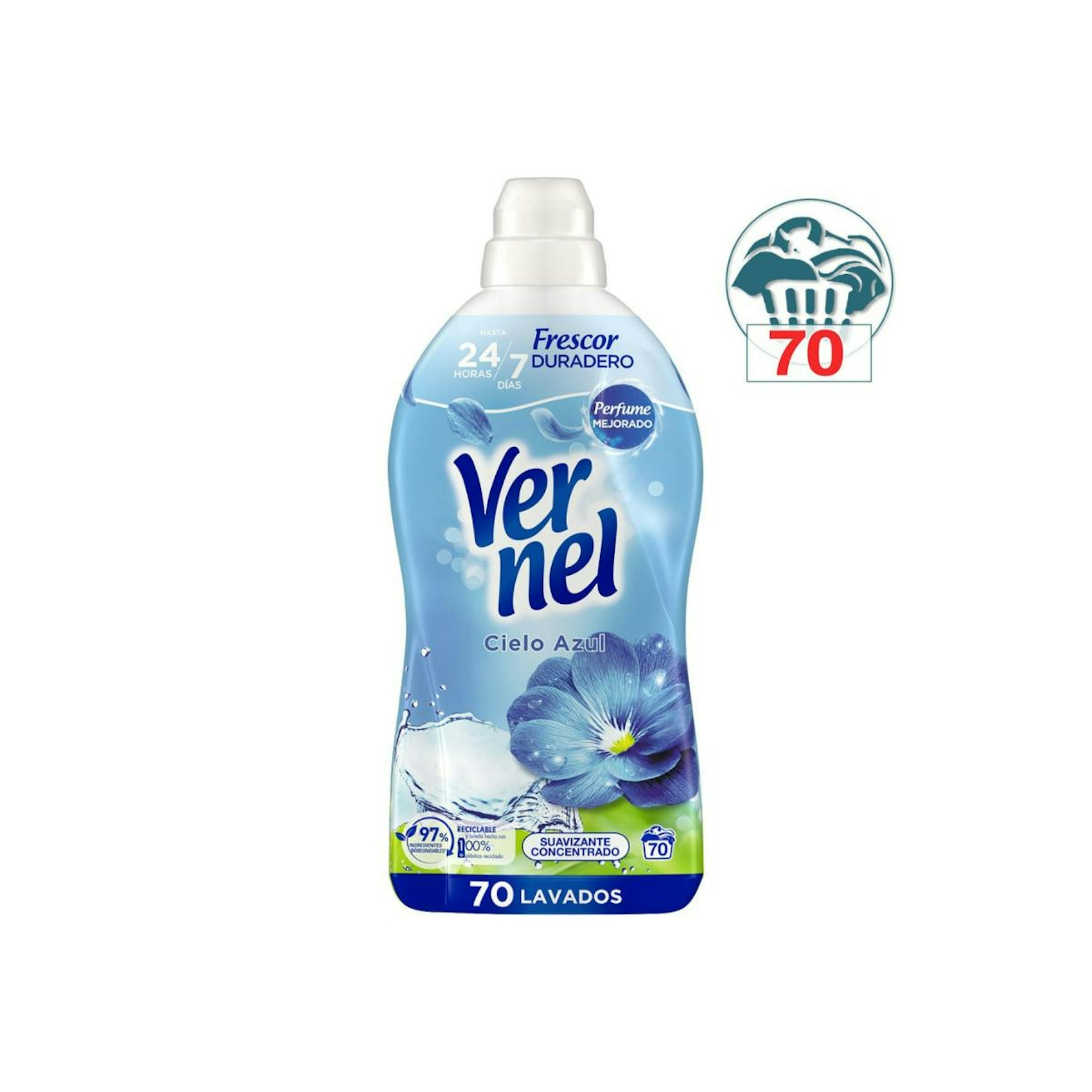 Suavizante Cielo Azul Vernel 70Lv 0