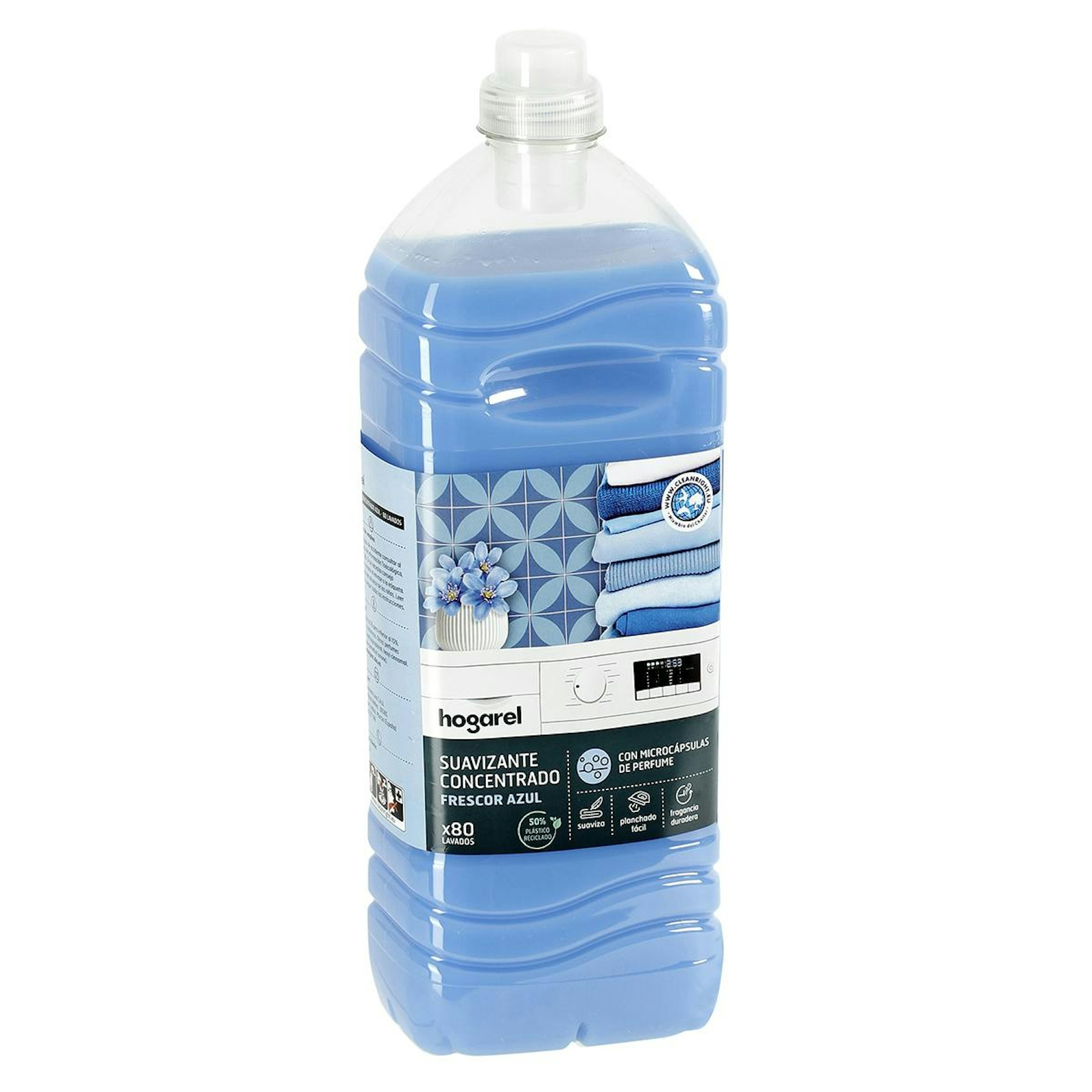 Suavizante Concentrado Azul Hogarel 2 L 80 Lavados