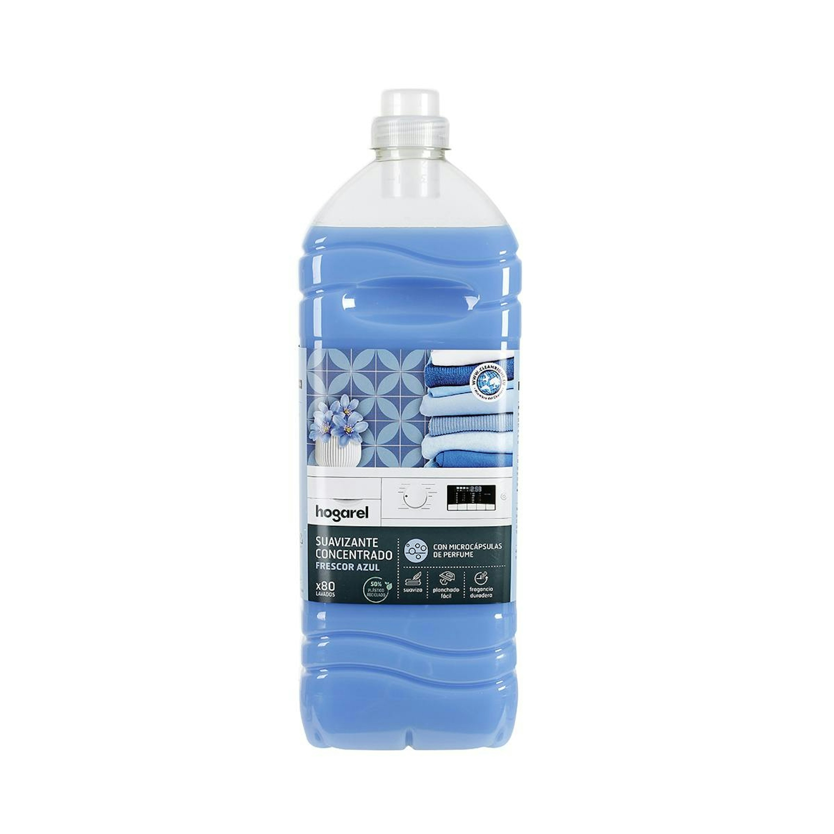 Suavizante Concentrado Azul Hogarel 2 L 80 Lavados 0
